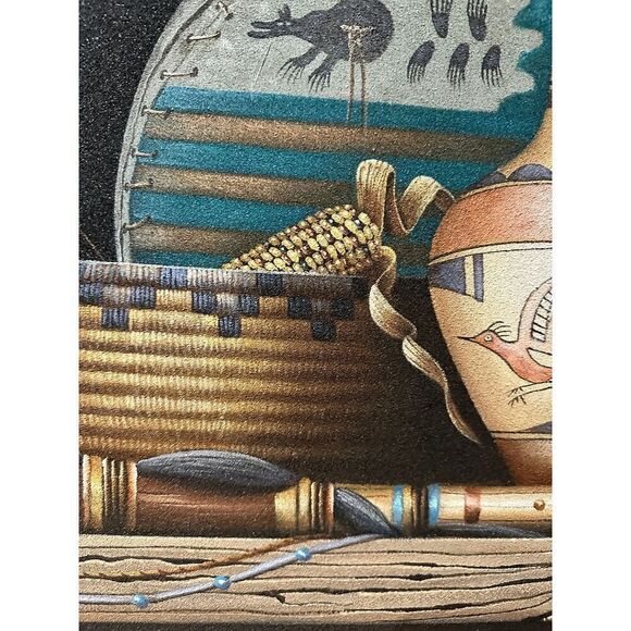 Original Native American Sand Art Painting - Picture 6 of 9